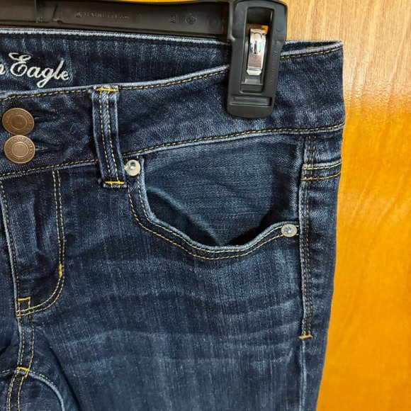 American eagle artist dark wash jeans size‎ 6 - Picture 5 of 16